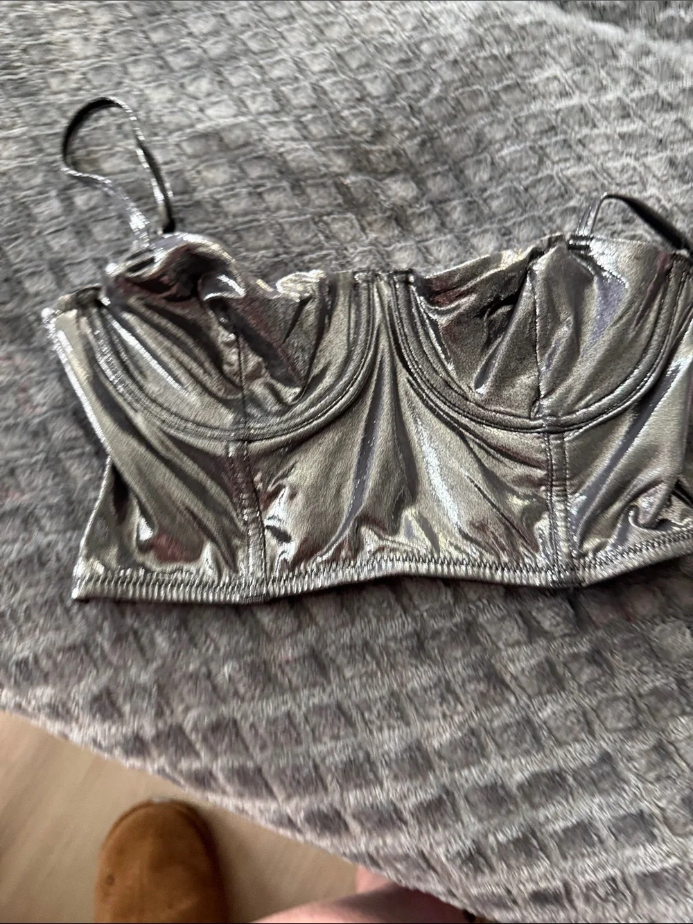 Forever 21 metallic silver